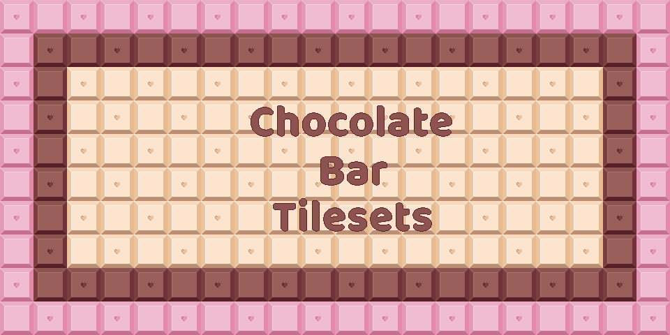 2d Top Down Chocolate Bar Tileset Pack