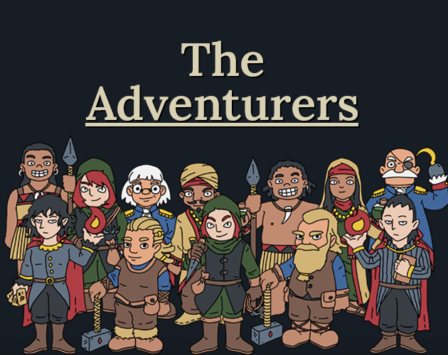 Cover image for The Adventurers - Paper Minis