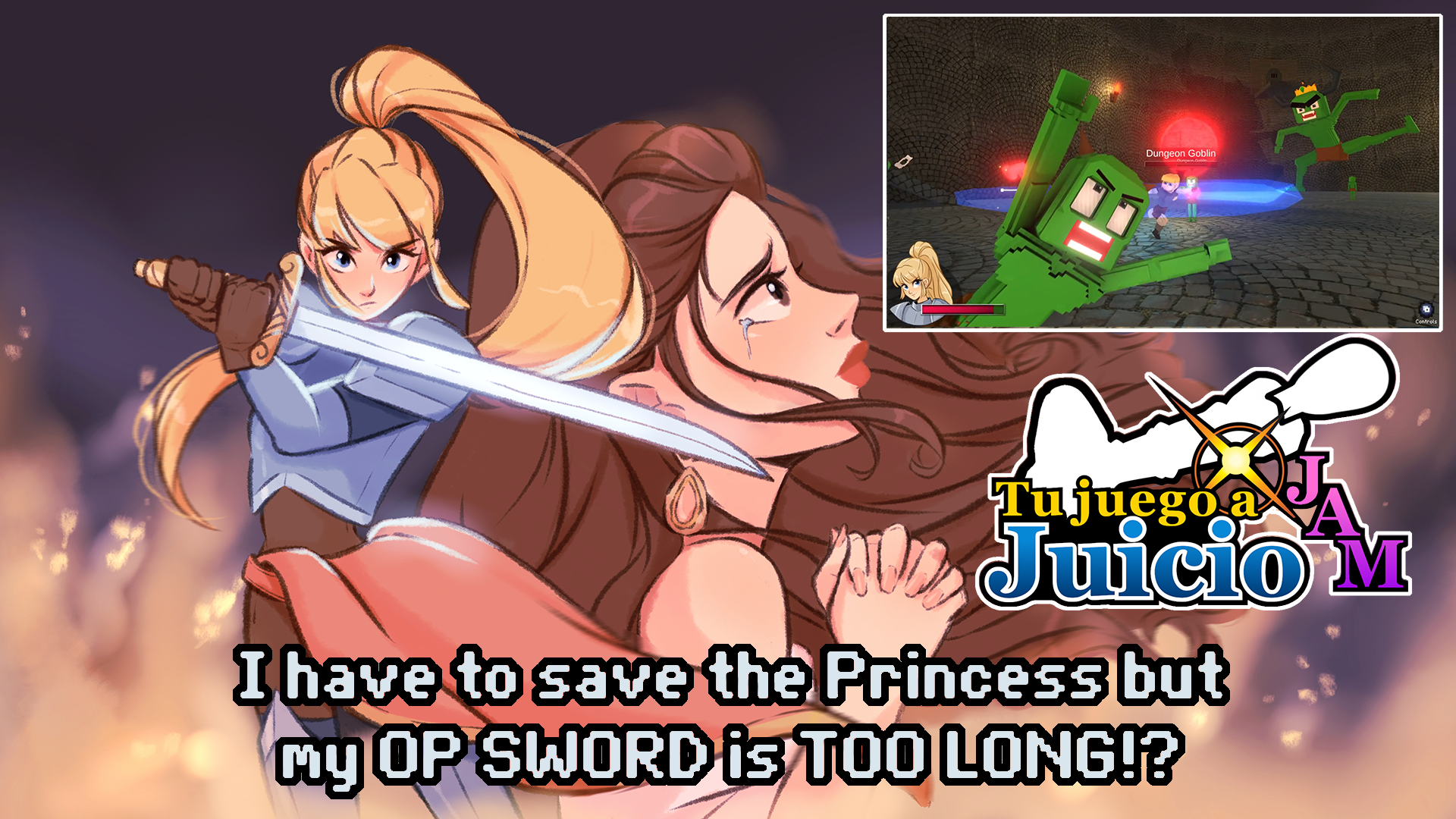 I have to save the Princess but my OP SWORD is TOO LONG!?