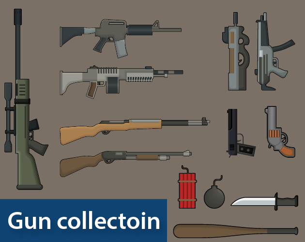 Gun collection game assets