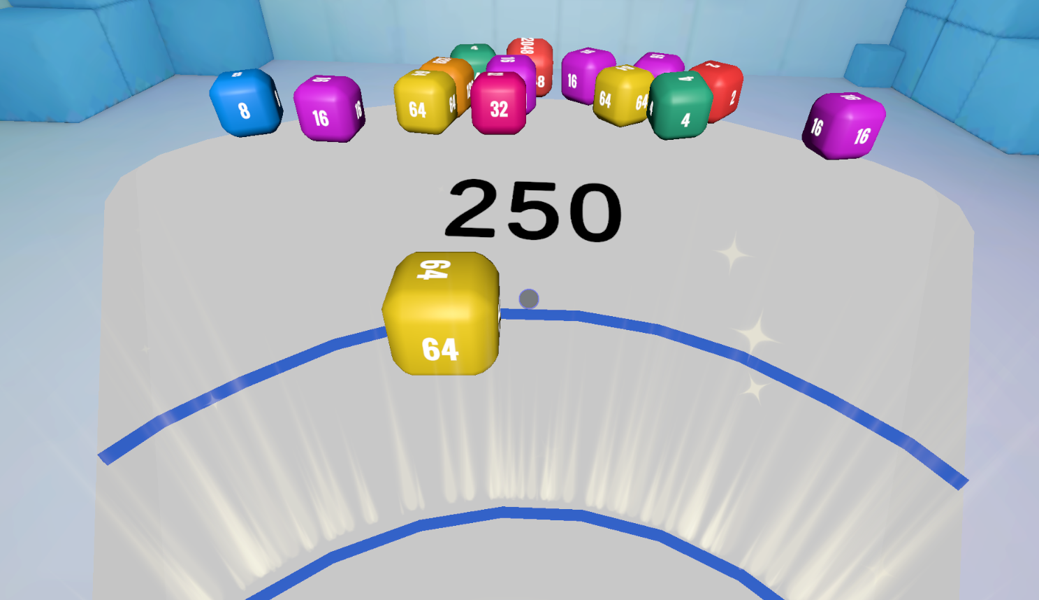 DICES 2048 3D jogo online no