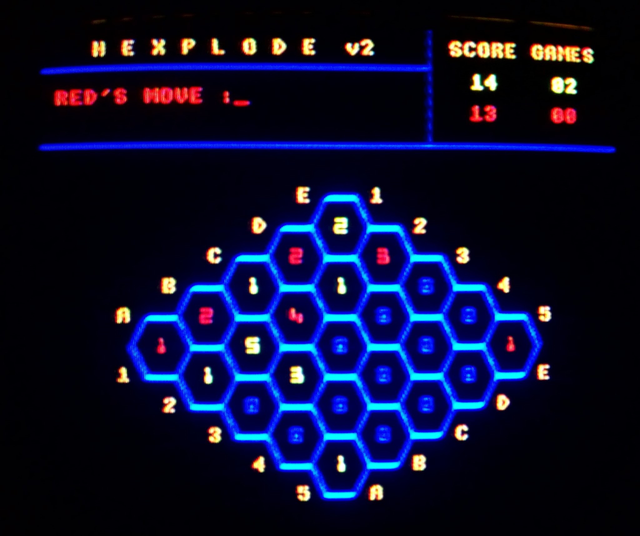 Hexplode v2 (BBC Micro/Acorn Electron)