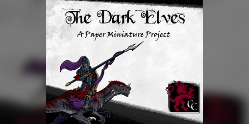 Cover image for Dark Elves: A Paper Miniature Collection