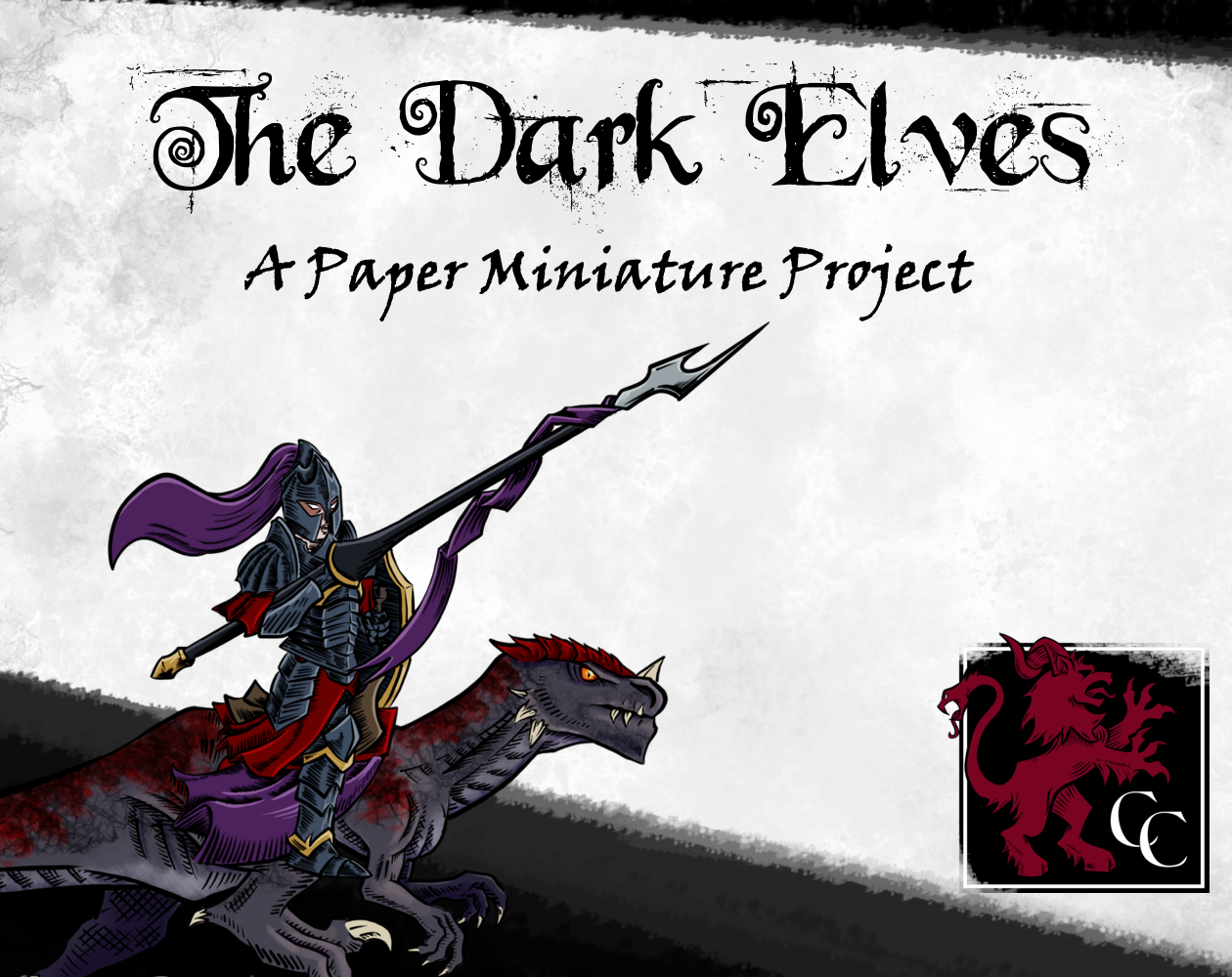 Dark Elves: A Paper Miniature Collection