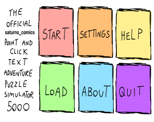 The Official Saturns_Comics Point And Click Text Adventure Puzzle Simulator 5000