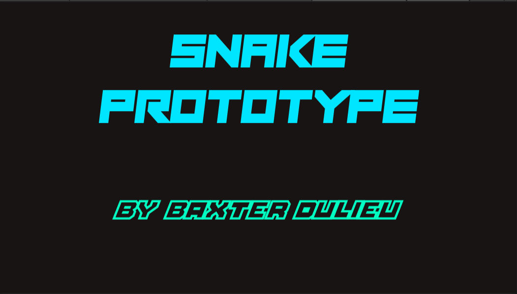 Snake Prototype