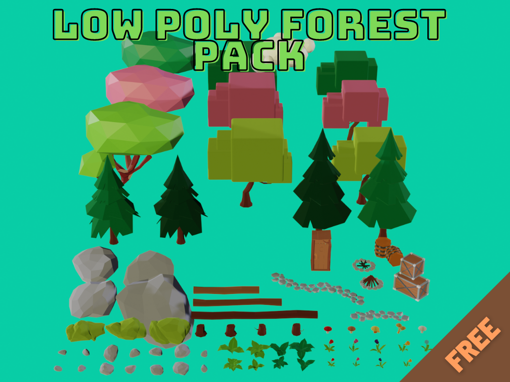 Free Low Poly Nature Assets Pack by MarioBroRo