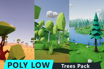 Poly Low:Trees Pack by DinVStudio