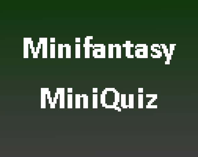Cover image for Minifantasy Miniquiz