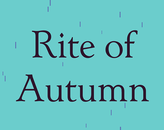 Cover image for Rite of Autumn