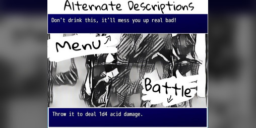 Cover image for RPG Maker MV: Alternate item and skill descriptions
