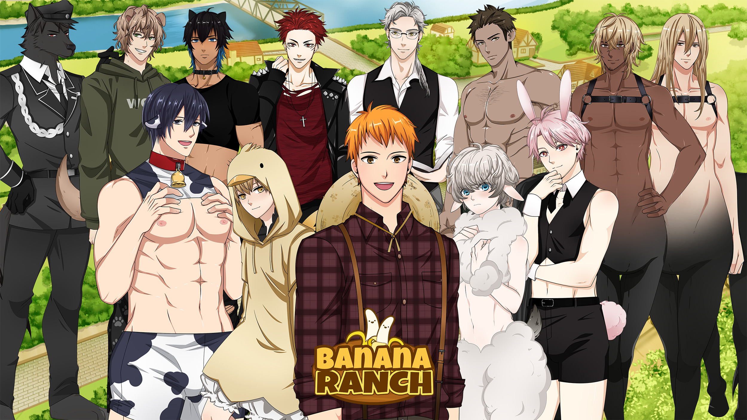 Banana Ranch: 18+ BL/Yaoi/Gay Visual Novel / Dating sim game