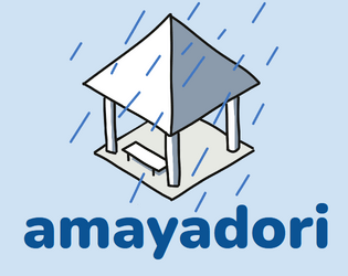 Amayadori   - A solo journaling game on rain shelters and the travellers that stop by 