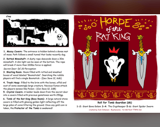 Horde of the Rat King   - A short dungeon crawl adventure for tabletop rpgs for the MS Paint Jam. 