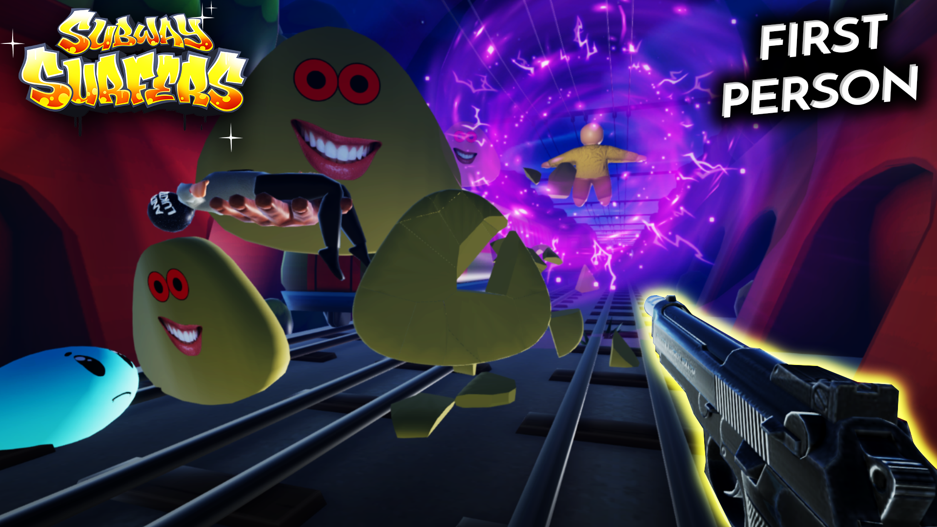 Subway Surfers Dark Pou by Andy Lukito