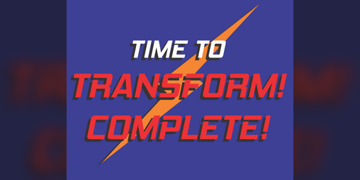 Cover image for Time to transform! / Hora da transformação!