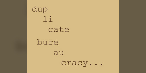 Cover image for duplicate bureaucracy