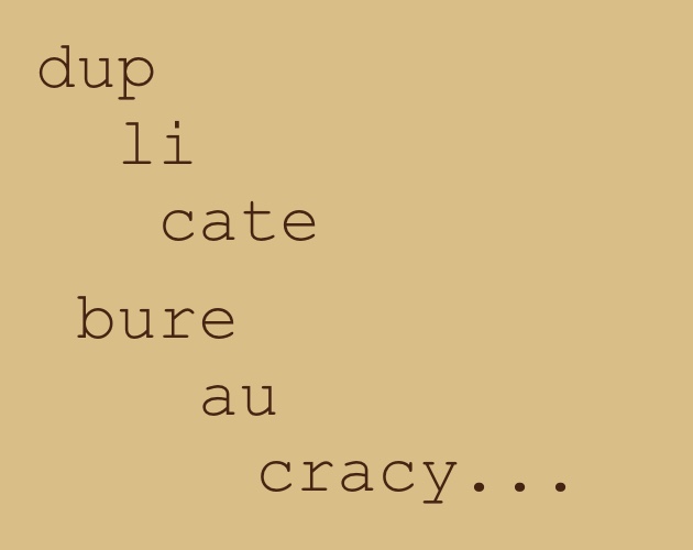 Cover image for duplicate bureaucracy