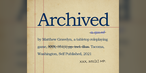 Cover image for Archived: A Lost & Found Game