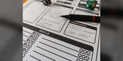 Cover image for Compact Character Sheet for Mothership RPG