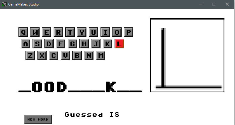 Hangman - Accessible Game - One Button Simple Control System by