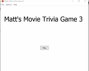 Matt's movie trivia game 3