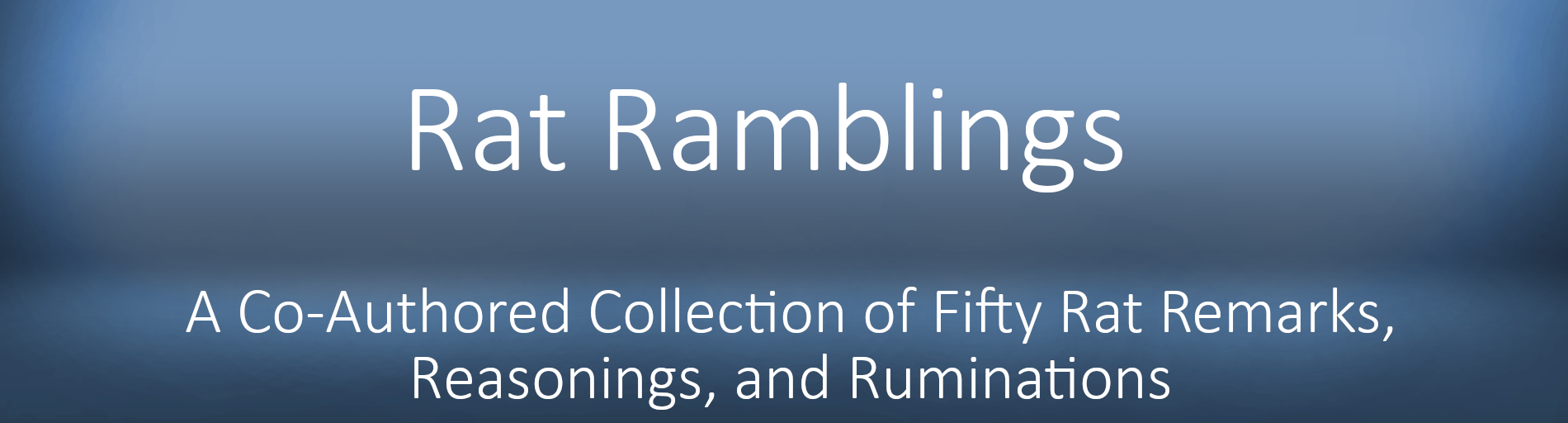 Rat Ramblings