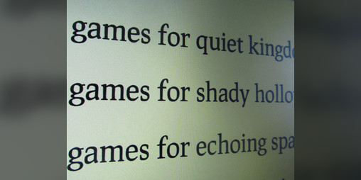 Cover image for Games for Quiet Kingdoms