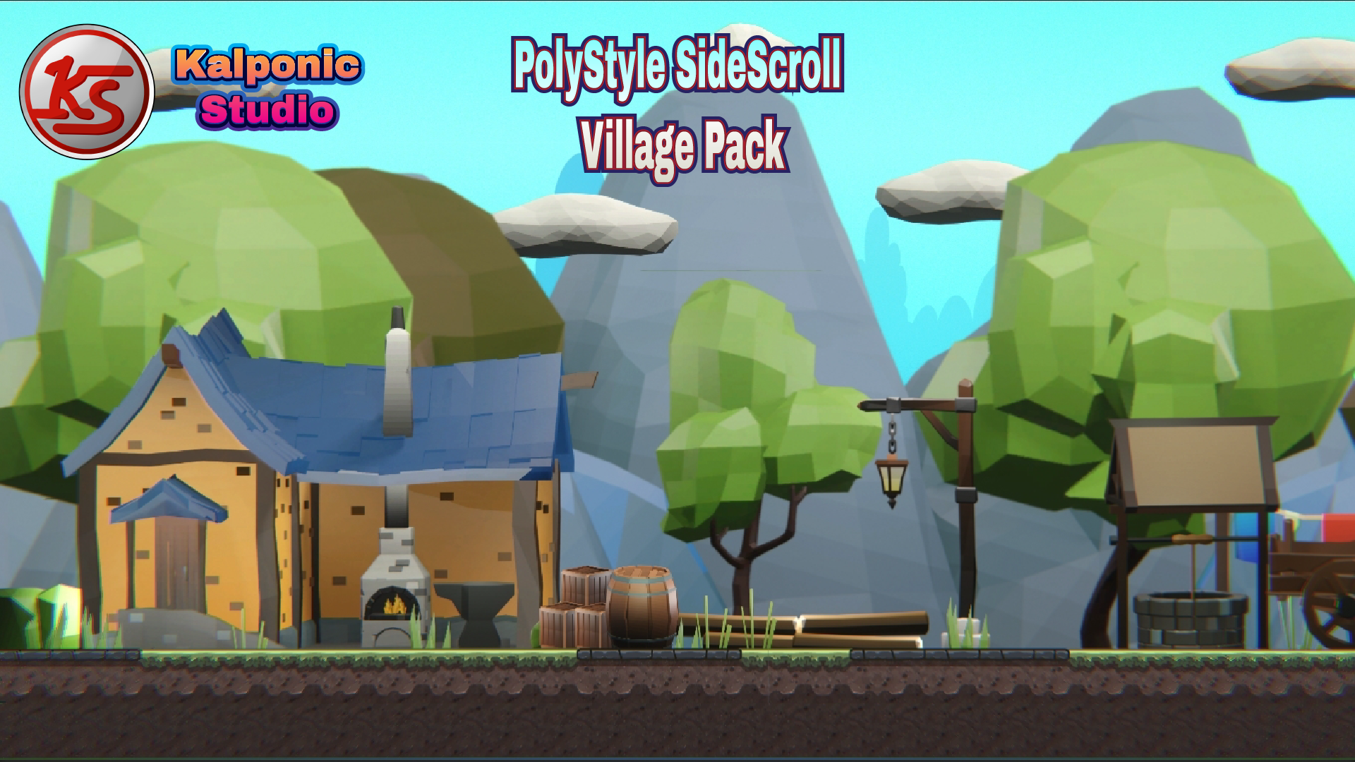 PolyStyle SideScroll Village Pack