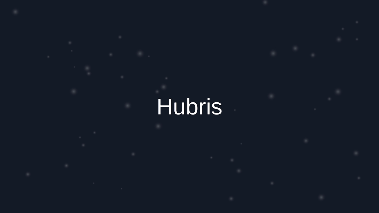 Cover image for Hubris