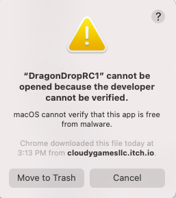 macos cannot verify that this app is free from malware. big sur