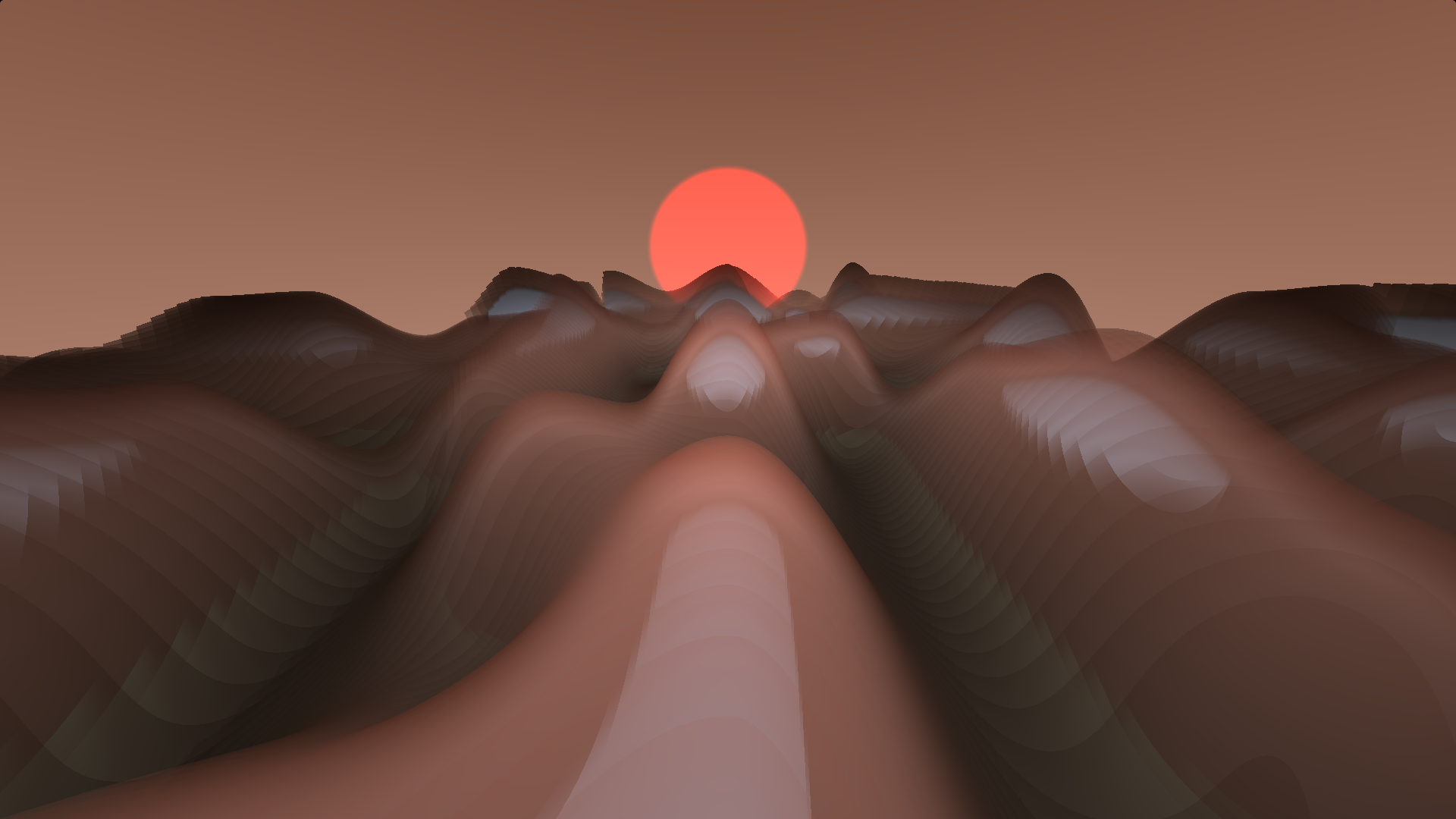 Raymarched Mountains