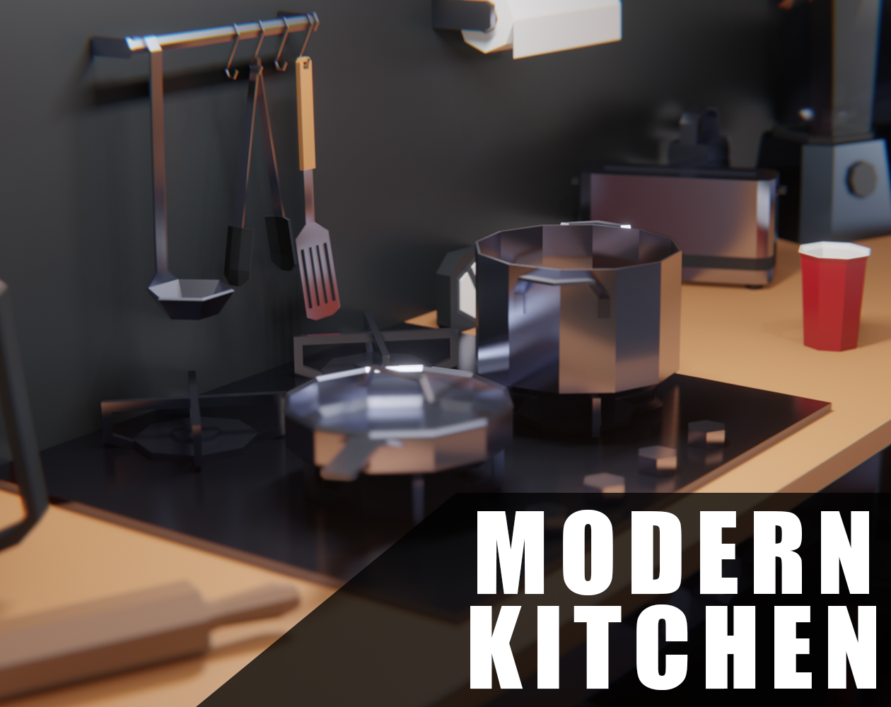 見逃し厳禁！おトクな Low Poly KiCodes by Pack Kitchen Modern その他