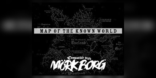 Cover image for Mörk Borg - Map of the Known World