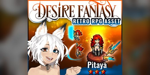 DESIRE FANTASY CharactersPart1 [4 Directions + Attack]-RPG RETRO