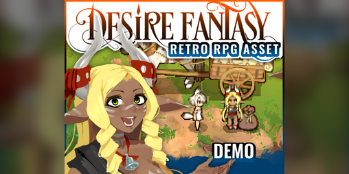 DESIRE FANTASY Pitaya [Character & Battler]-RPG RETRO TOPDOWN by Noiracide