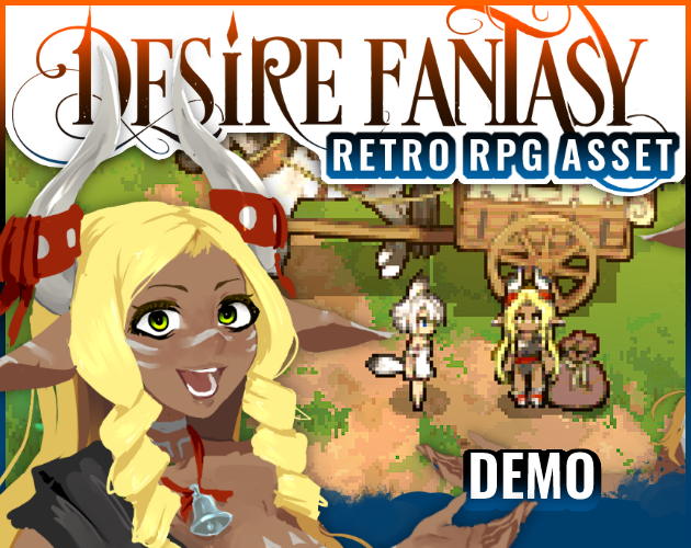 DESIRE FANTASY CharactersPart1 [4 Directions + Attack]-RPG RETRO