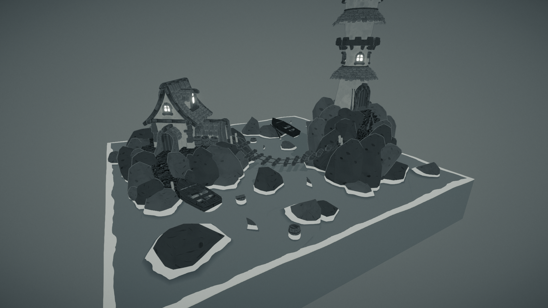 Lonely Shark Island