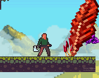 The wood cutter in the hill