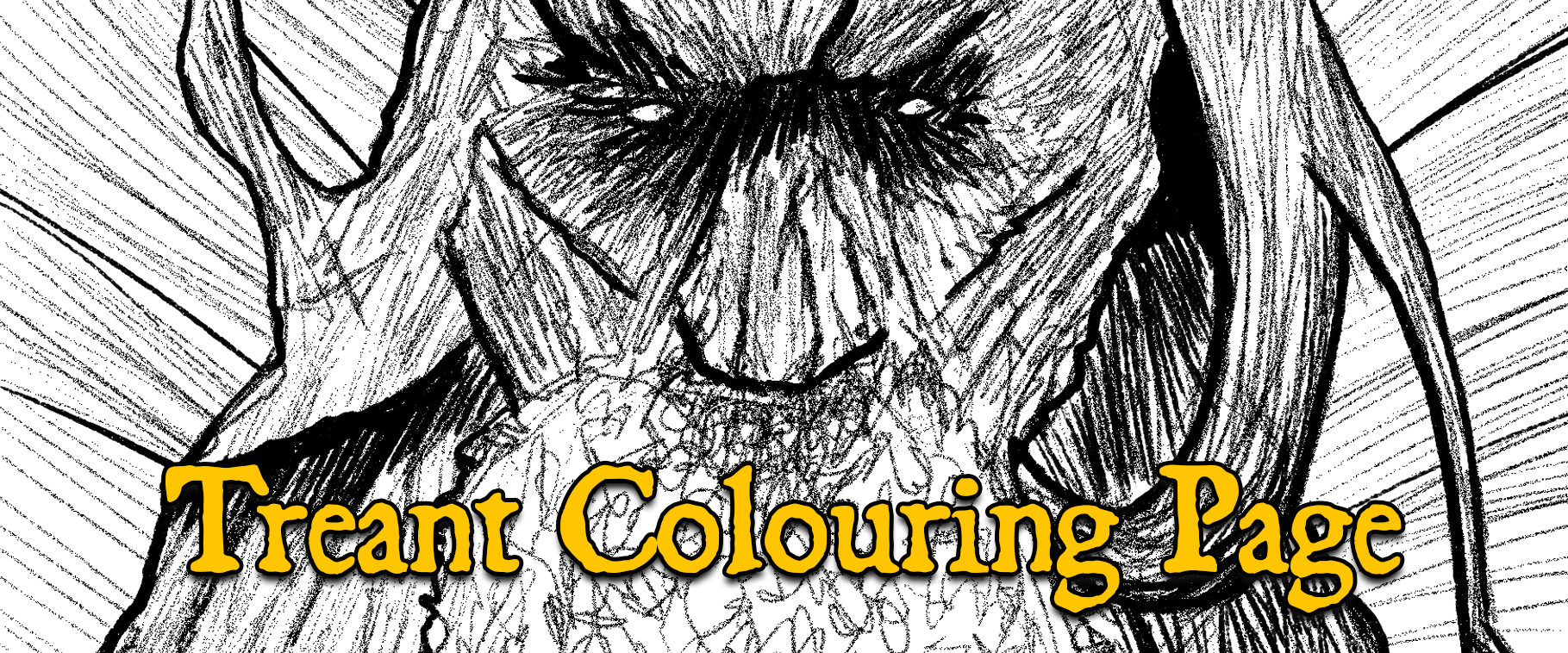 Treant Colouring Page