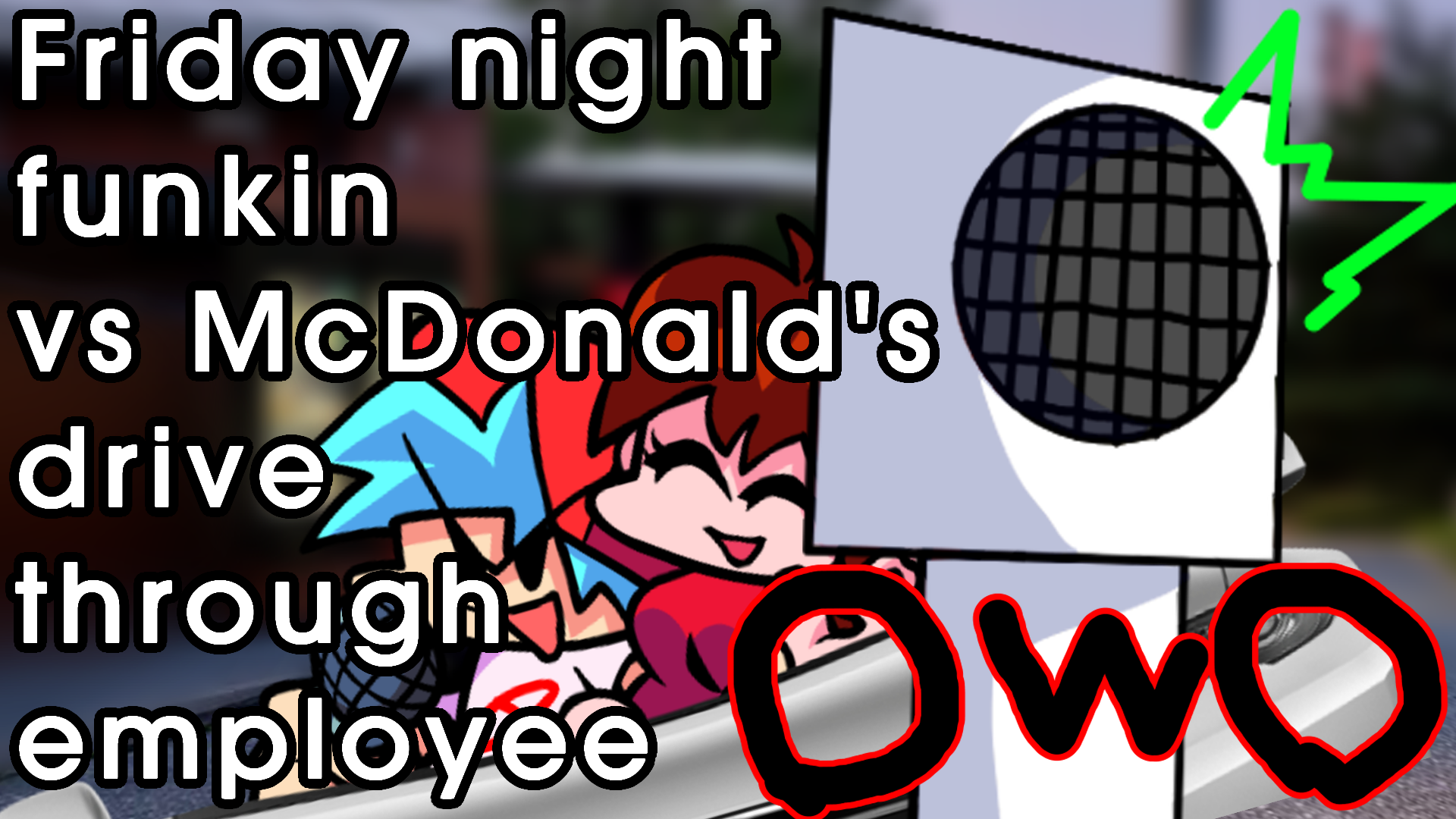 Friday night funkin vs McDonald's drive through employee