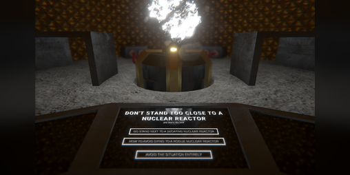 Cover image for Don't stand too close to a nuclear reactor