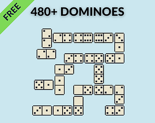 Domino Game Kit Graphic Assets - Royalty Free Game Art