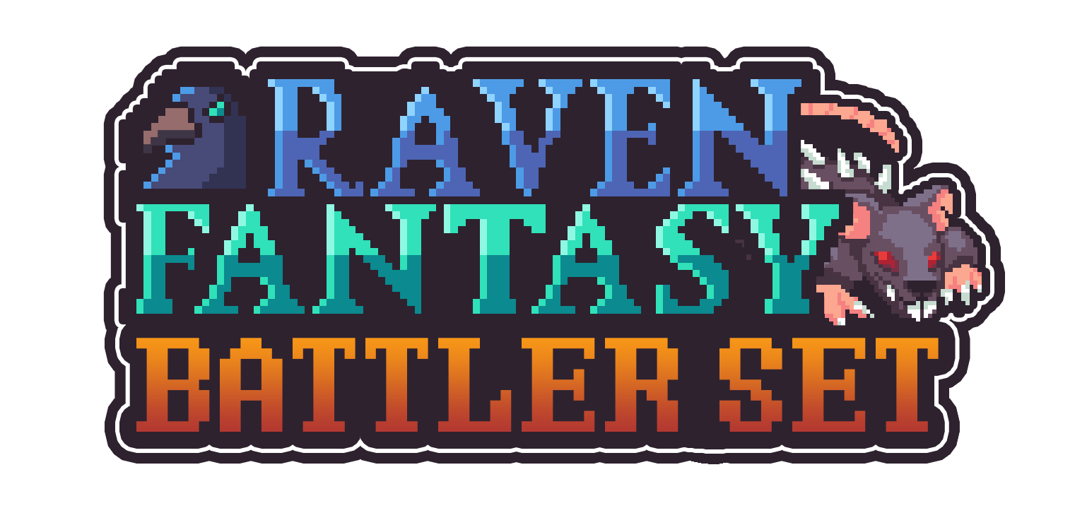 Raven Fantasy - 2D PixelArt Tileset and Sprites - Battler Set