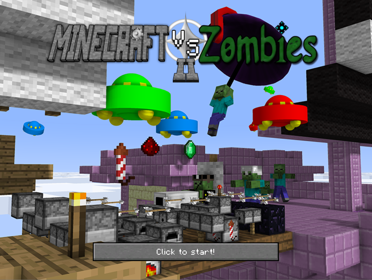 Minecraft VS Zombies 2 by Cuerzor