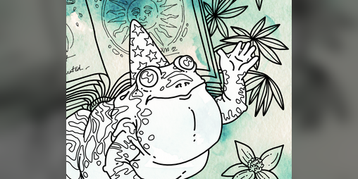 Cover image for A Familiar Helper {Colouring Page}