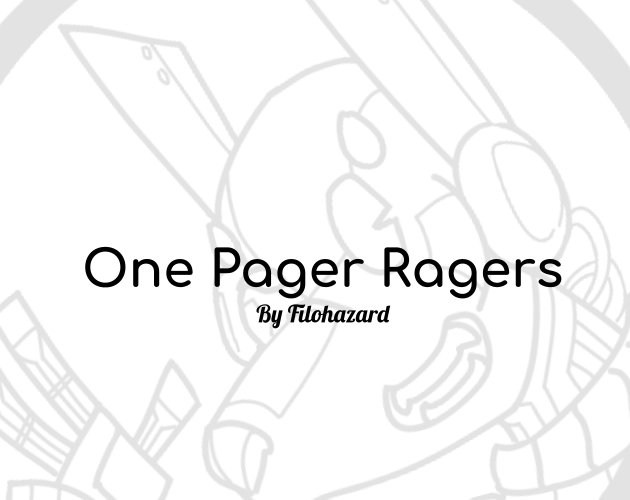 Cover image for One Pager Ragers