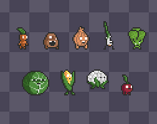 Plants vs zombies pixel art