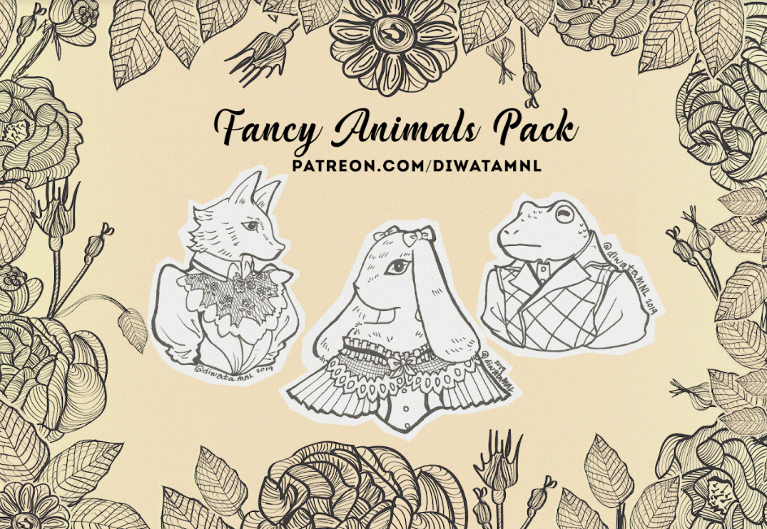 Fancy Animals Art Pack