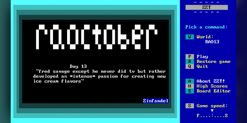 Cover image for raoctober day 13 - fred savage except...